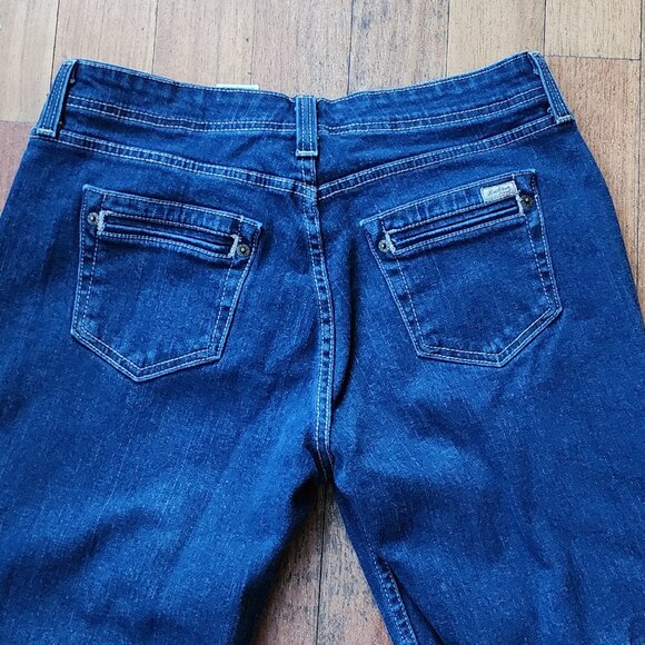 Signature by Levi Strauss Dark Wash Denim Cropped Jeans Size 10 - Picture 13 of 15